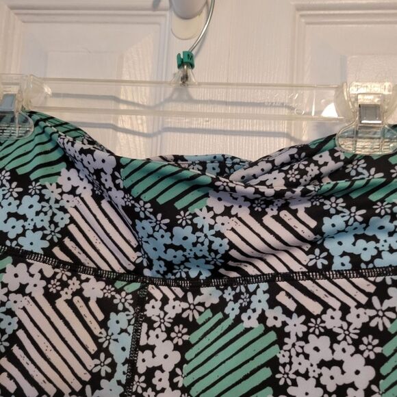 Free People Movement Lose Control Leggings Daisy Check Print Size Large - Picture 6 of 10